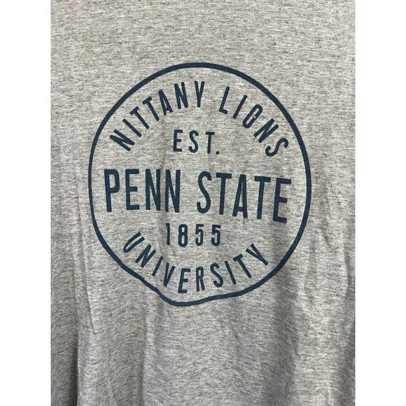 League 91 Men Nittany Lions Penn State Long Sleeve Blue Grey Sz L Tee T-Shirt - Picture 3 of 7